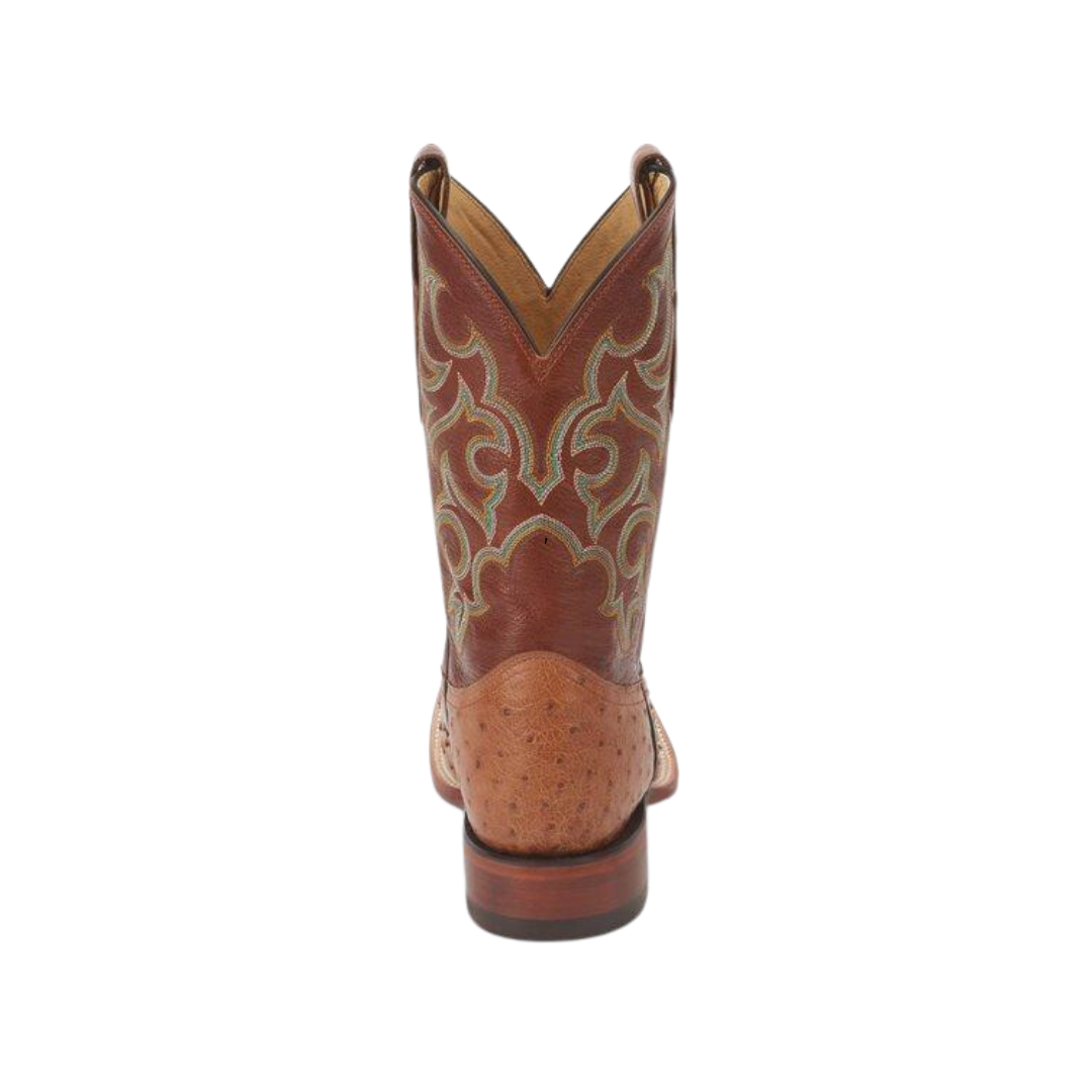 Justin Men's Truman Ostrich Square Brown Boots