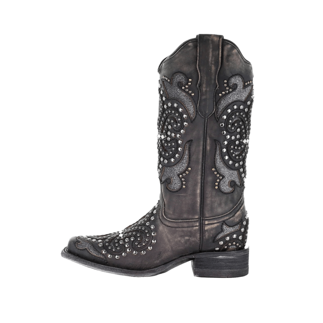 Corral Women's Inlay Western Square Toe Boots