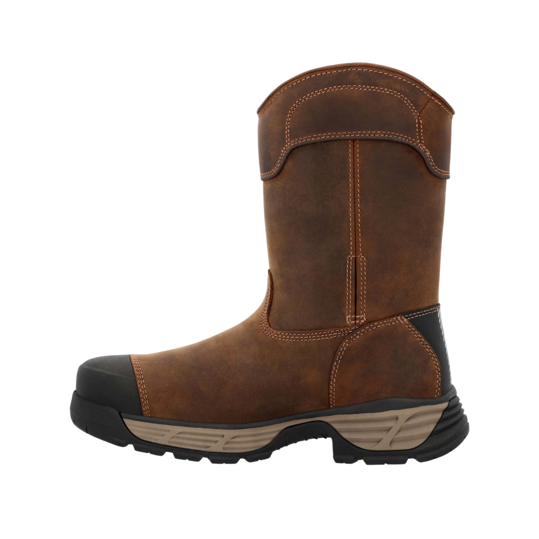 Rocky Men's Durablend Edge Alloy Toe Work Brown Boot