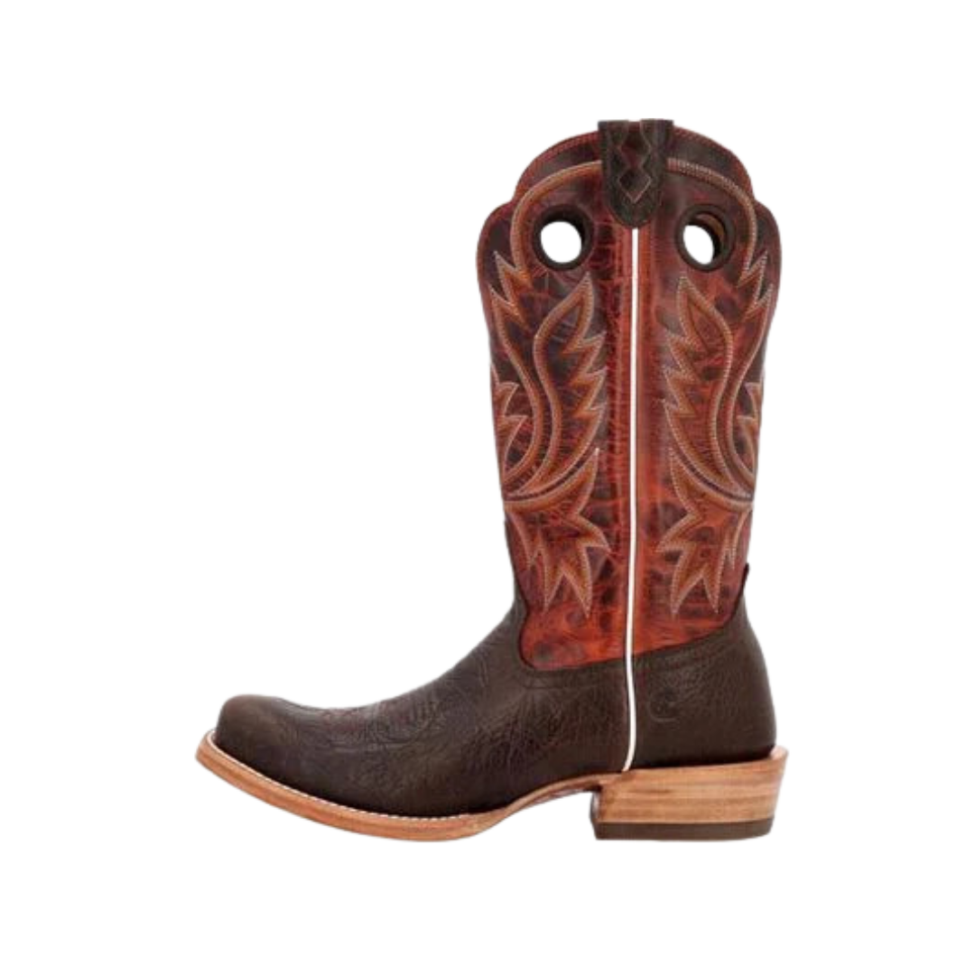 Rocky Boot Men's Durango Prca Collection Bullhide Western Nicotine And Burnt Sienna Boots