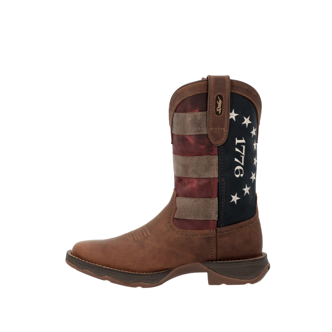 Durango Women's Rebel America 250 Flag Brown Boots