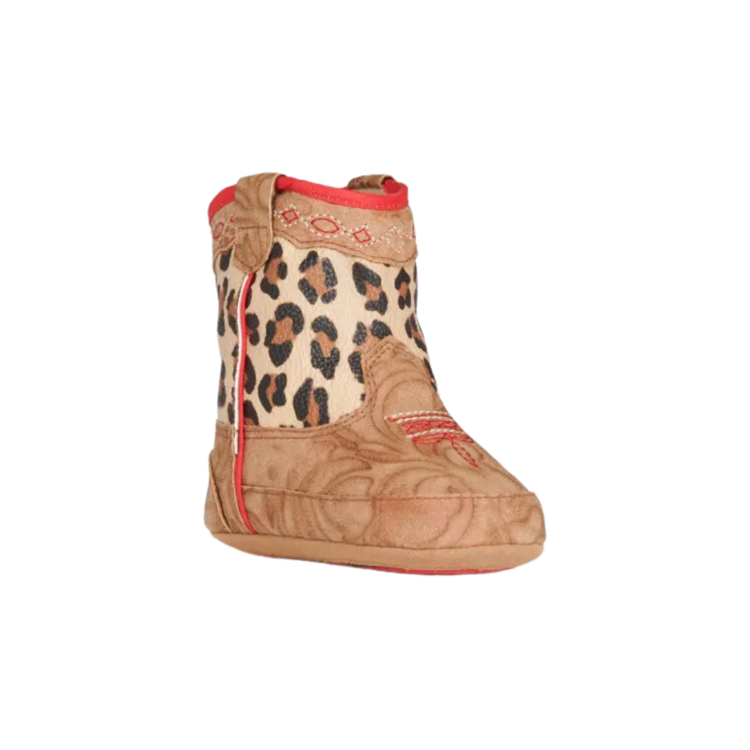 Twister Infant Unisex Avery Baby Bucket Leopard Brown Boots