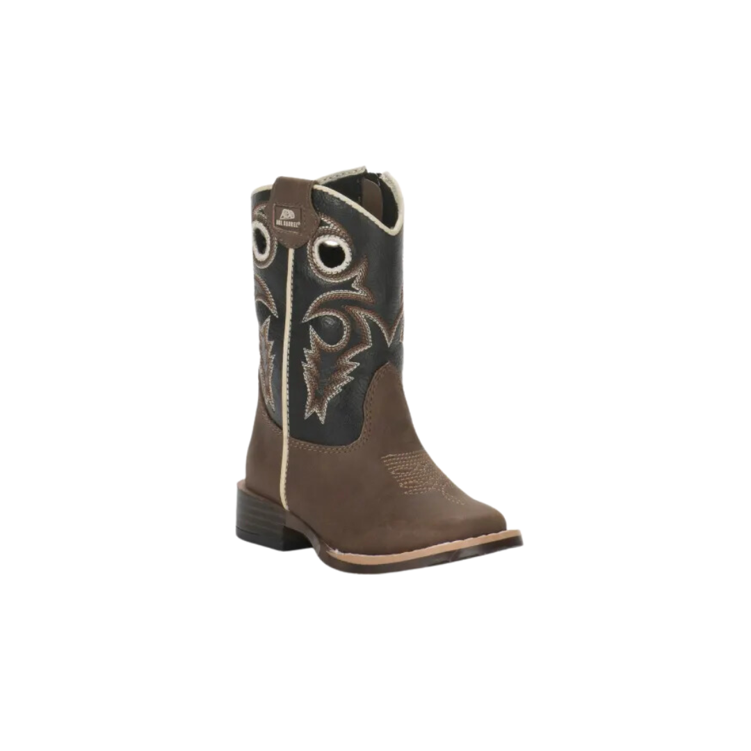Blazin Roxx Toddler Boy's Double Barrel Trace Brown Boots