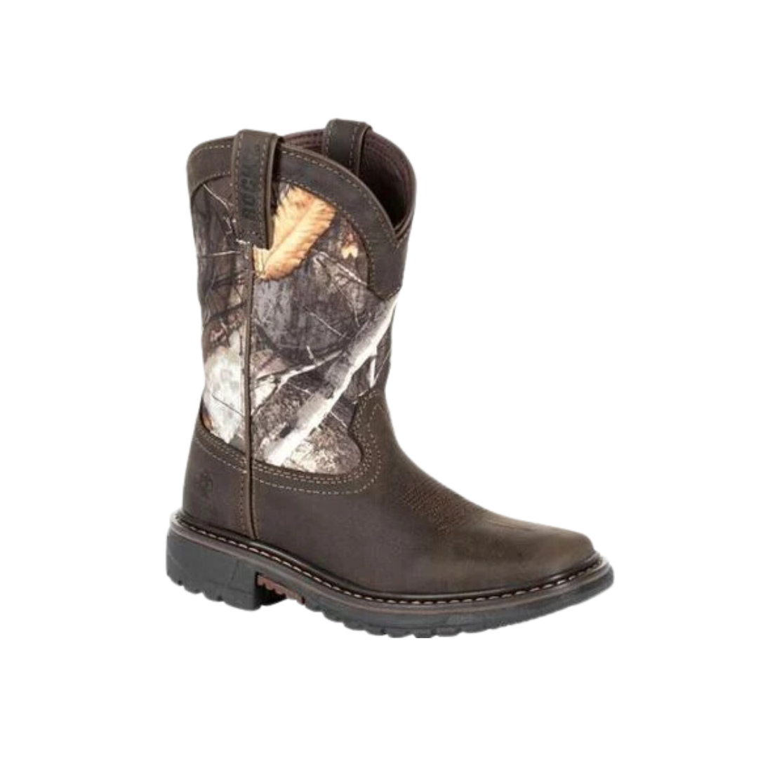Rocky Boot Youth Boy's Ride Flx Waterproof Brown Boots