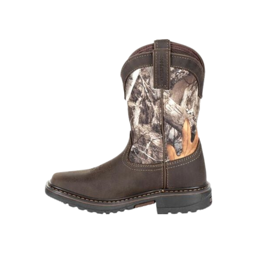 Rocky Boot Youth Boy's Ride Flx Waterproof Brown Boots