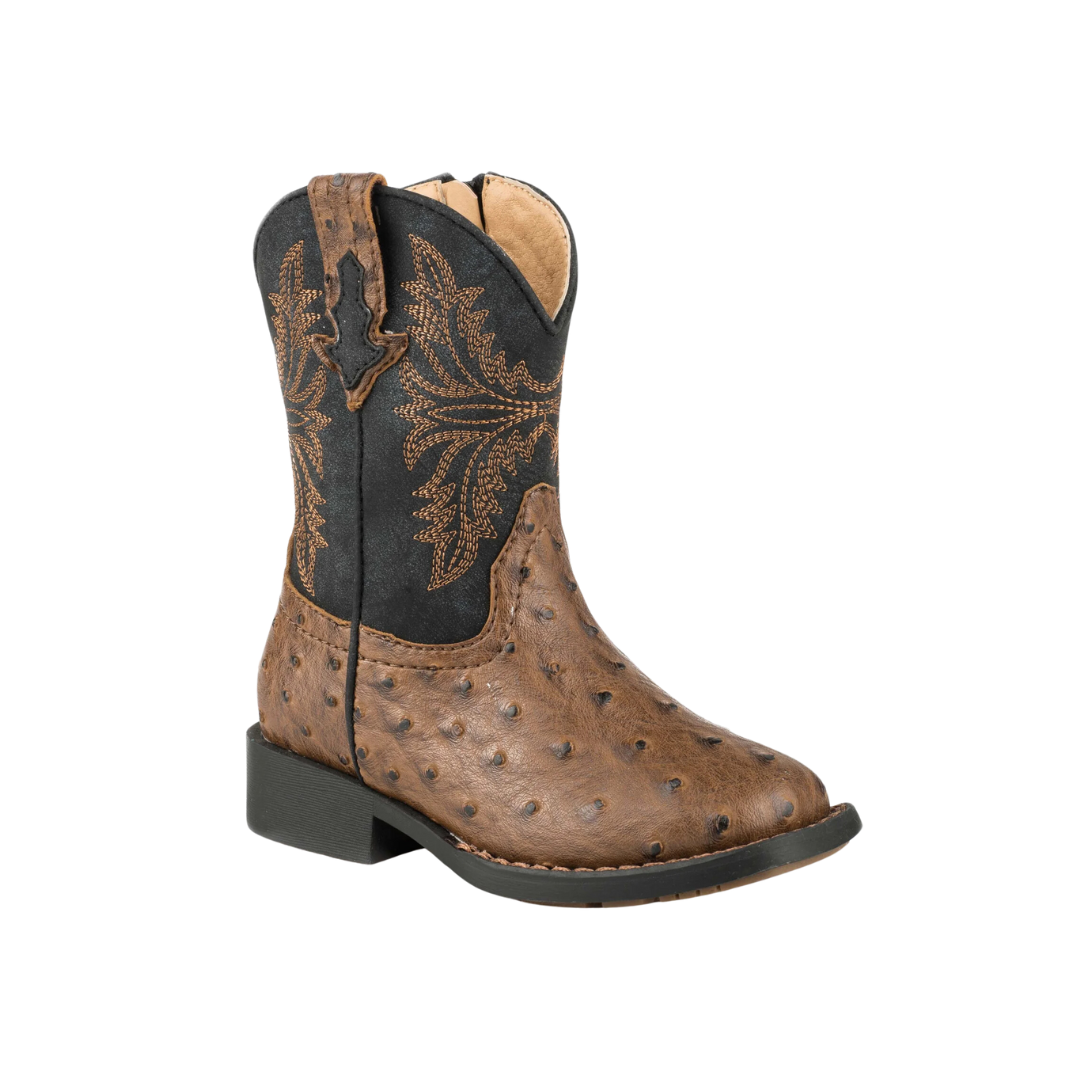 Roper Footwear Toddler Boy's Design Brown Boots
