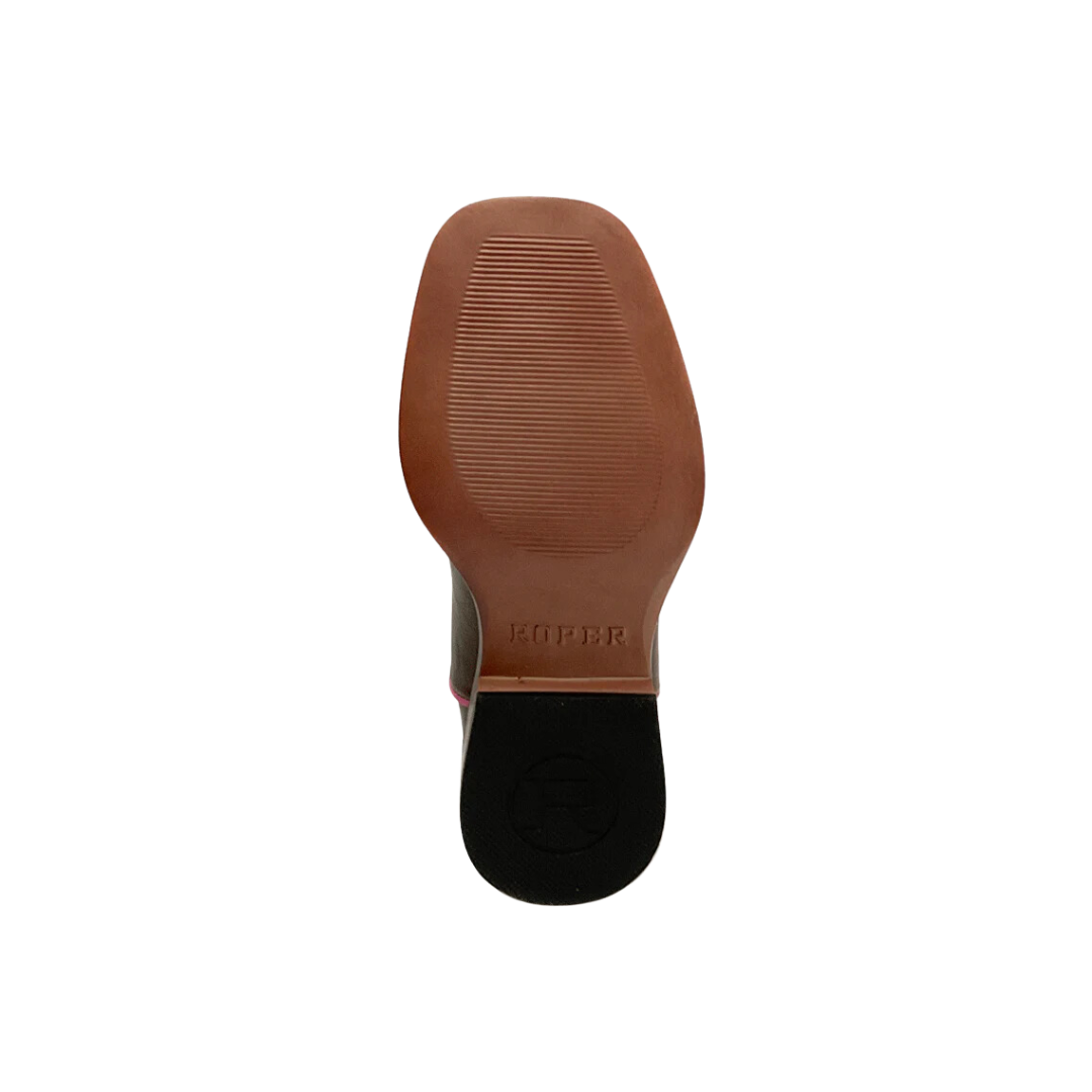 Roper Footwear Toddler Girl's Square Toe Pink Boots