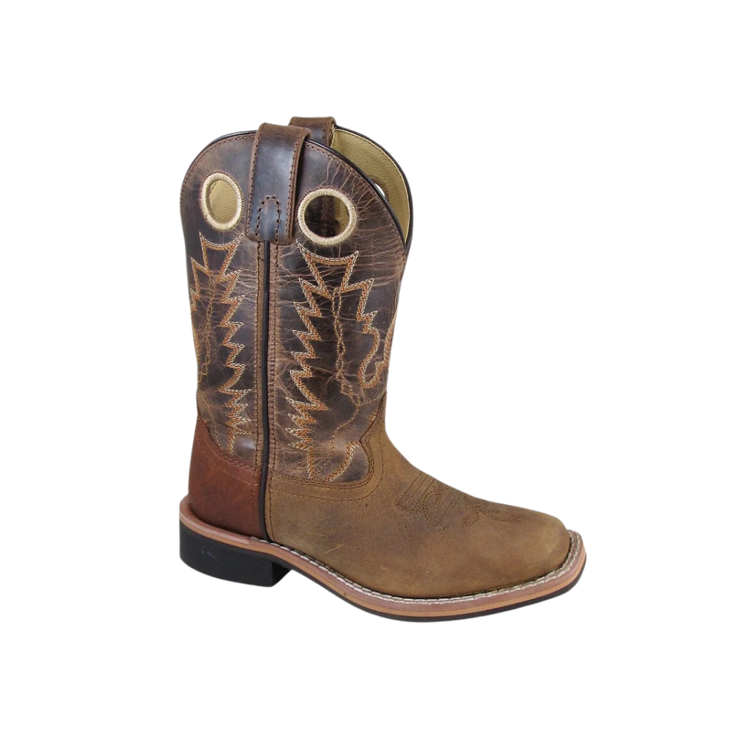 Smoky Mountain Youth Unisex Jesse Crackle Brown Boots