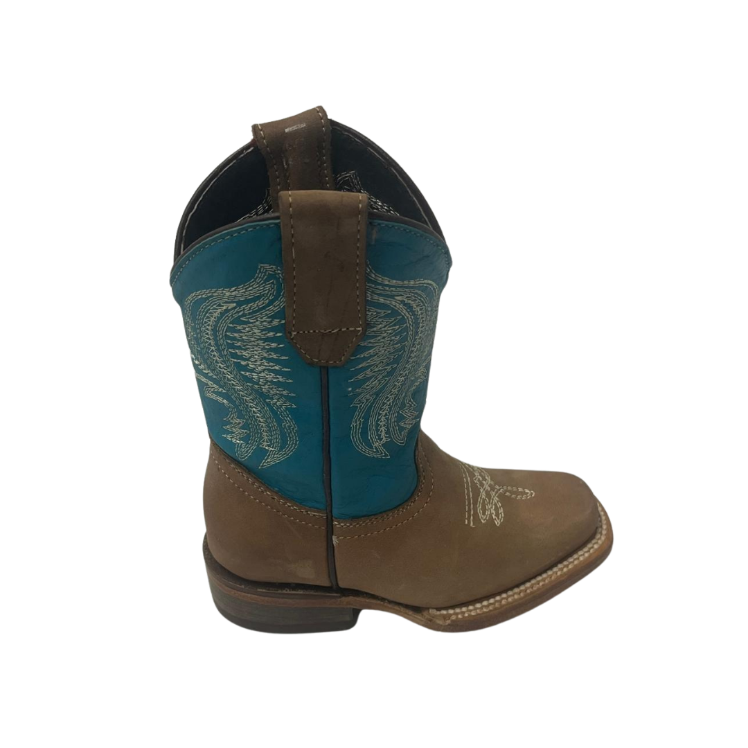 Pecos Bill Toddler Boy's Rodeo Turquoise Boots