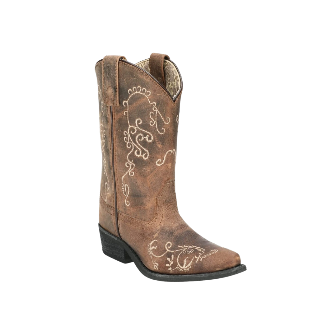 Smoky Mountain Youth Girl's Jolene Western Light Brown Boots