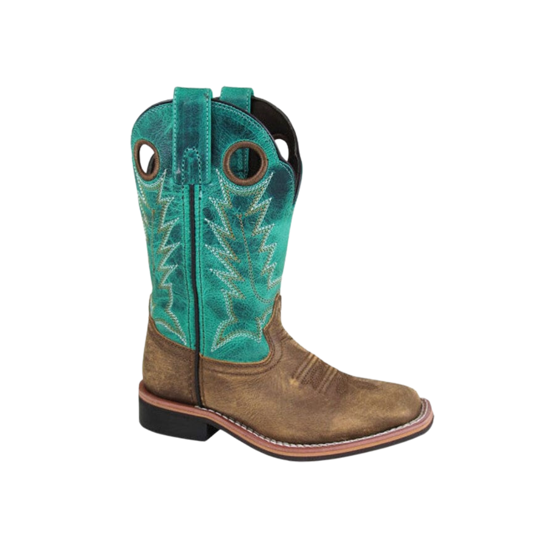 Smoky Mountain Youth Unisex Leather Brown Boots