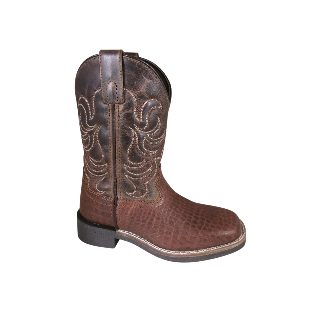 Smoky Mountain Youth Boy's Square Toe Brown Boots