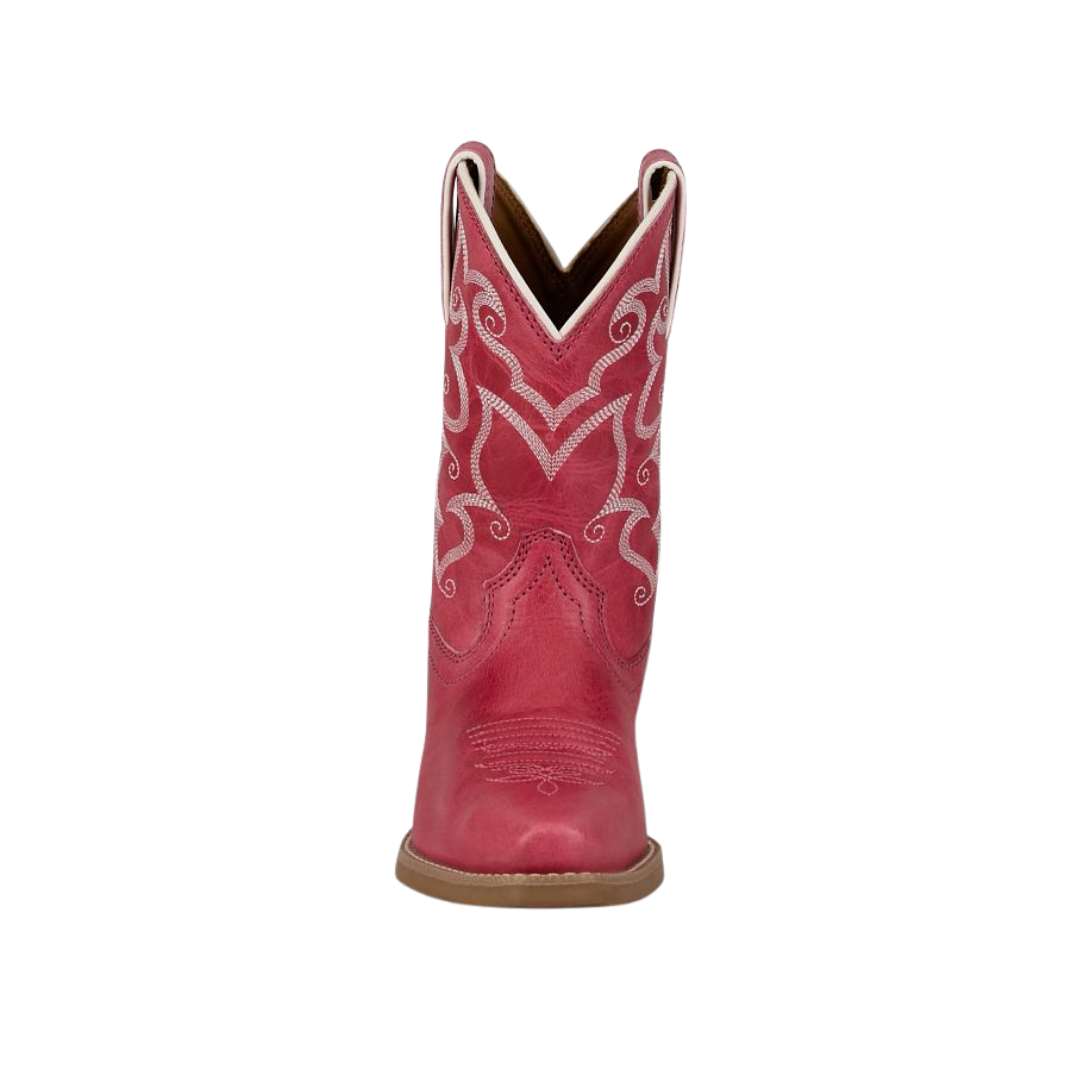Justin Youth Girl's Bronci Snip Toe Pink Boots