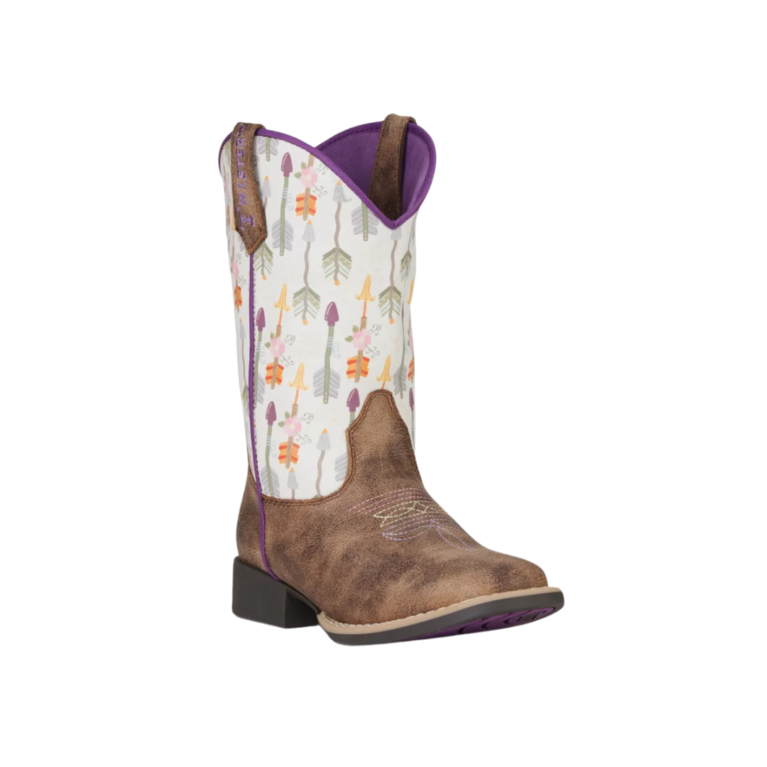 Twister Toddler Girl's Arrow Cowboys Brown Boots