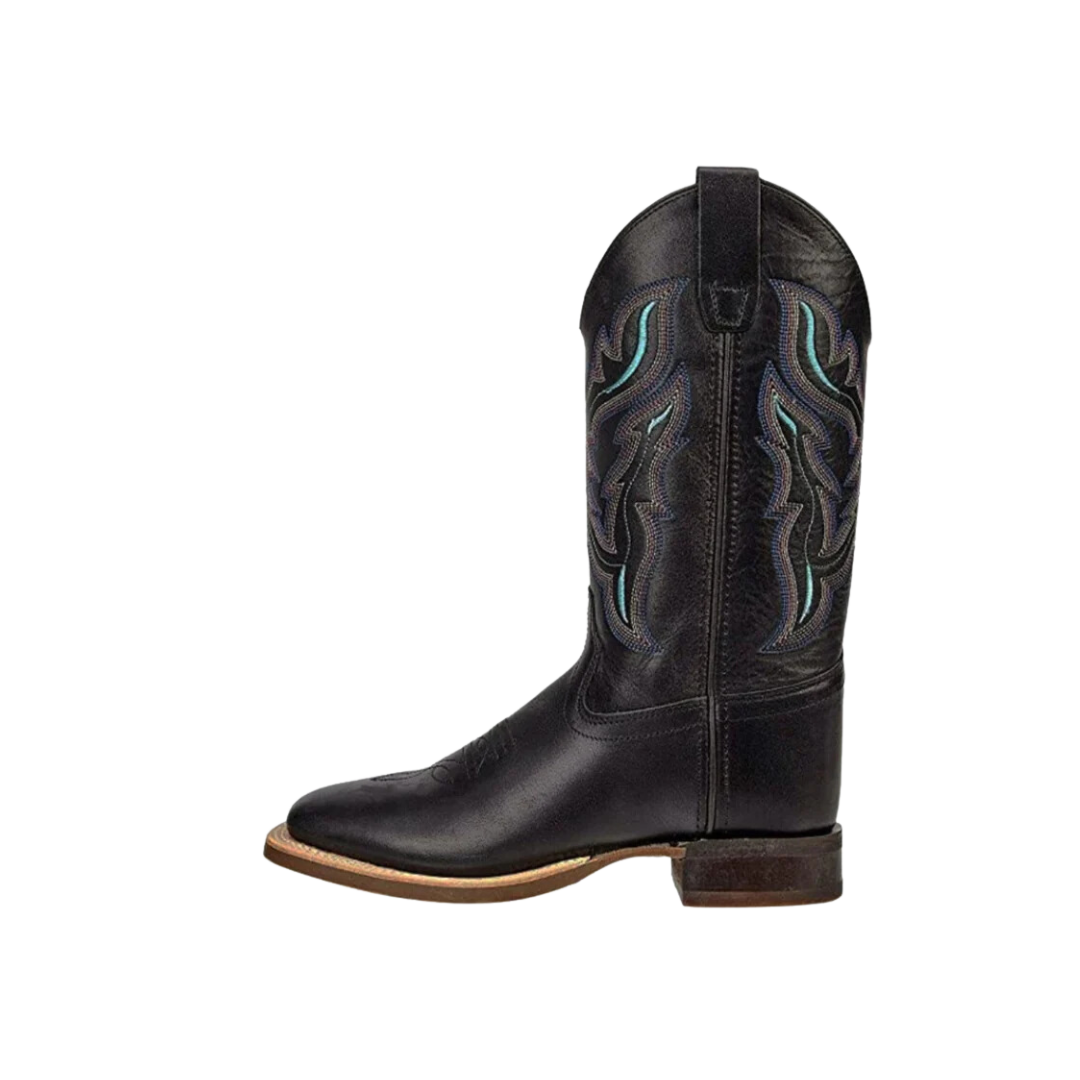 Old West Kid's Cowboy Black Boots
