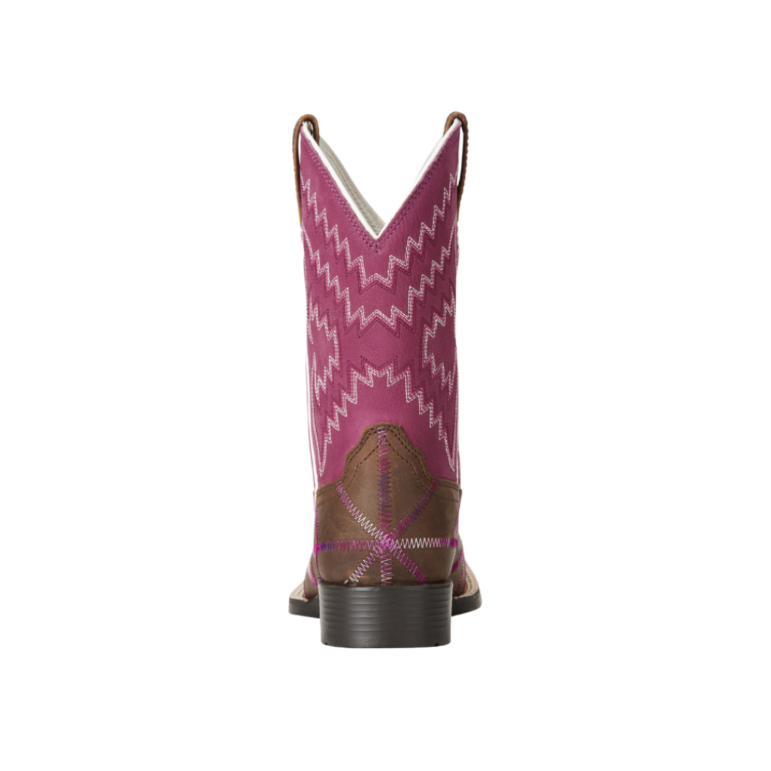 Ariat Youth Girl's Tycoon Western Fuschia Boots
