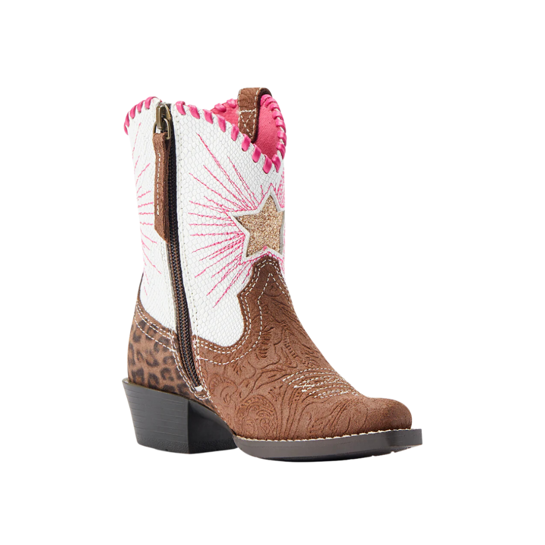 Ariat Youth Girl's Heritage Star Easy Western Brown Boots