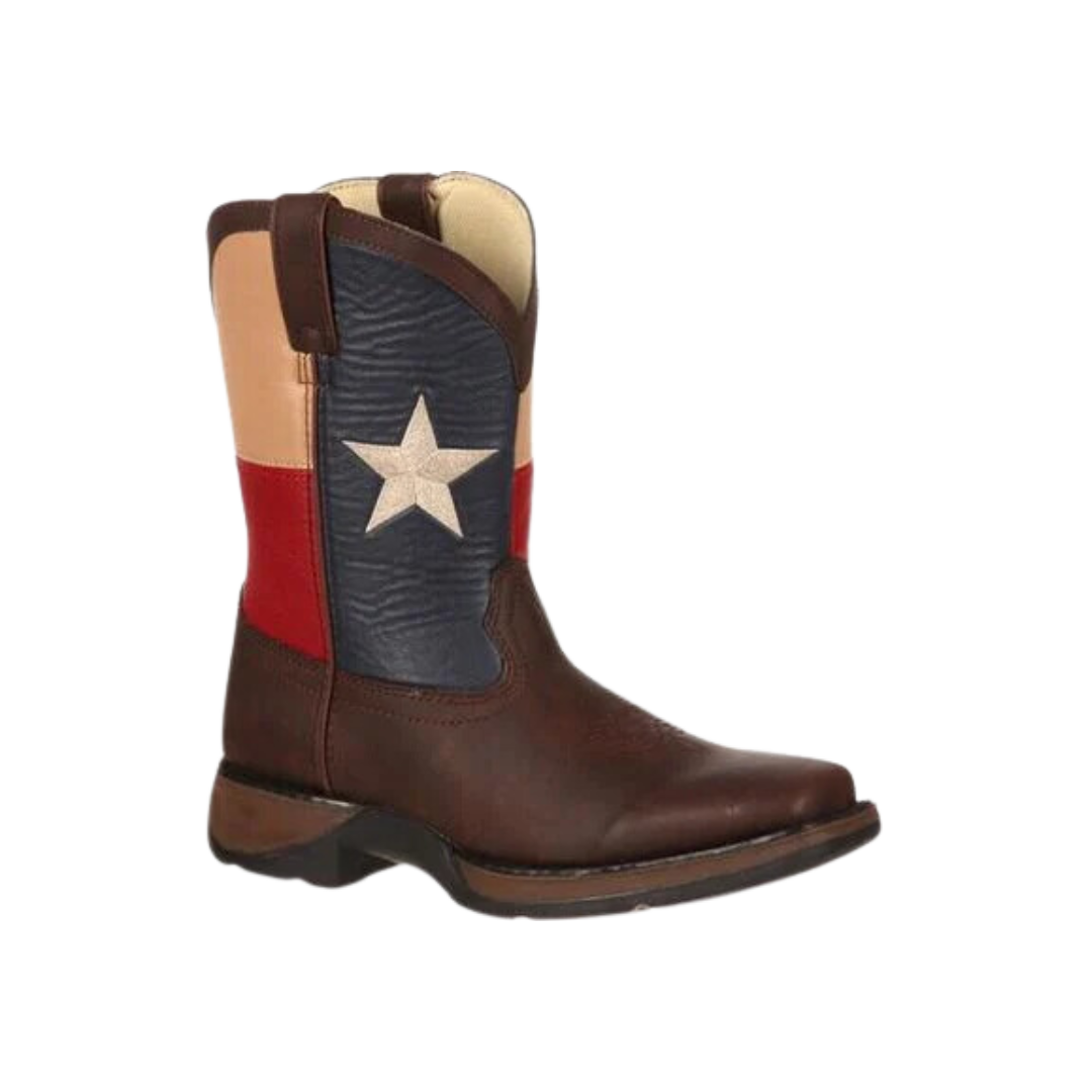 Durango Youth Boy's Texas Flag Brown Boots