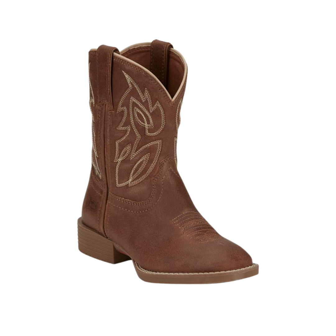 Justin Youth Boy's Canter Junior Amber Brown Boot's
