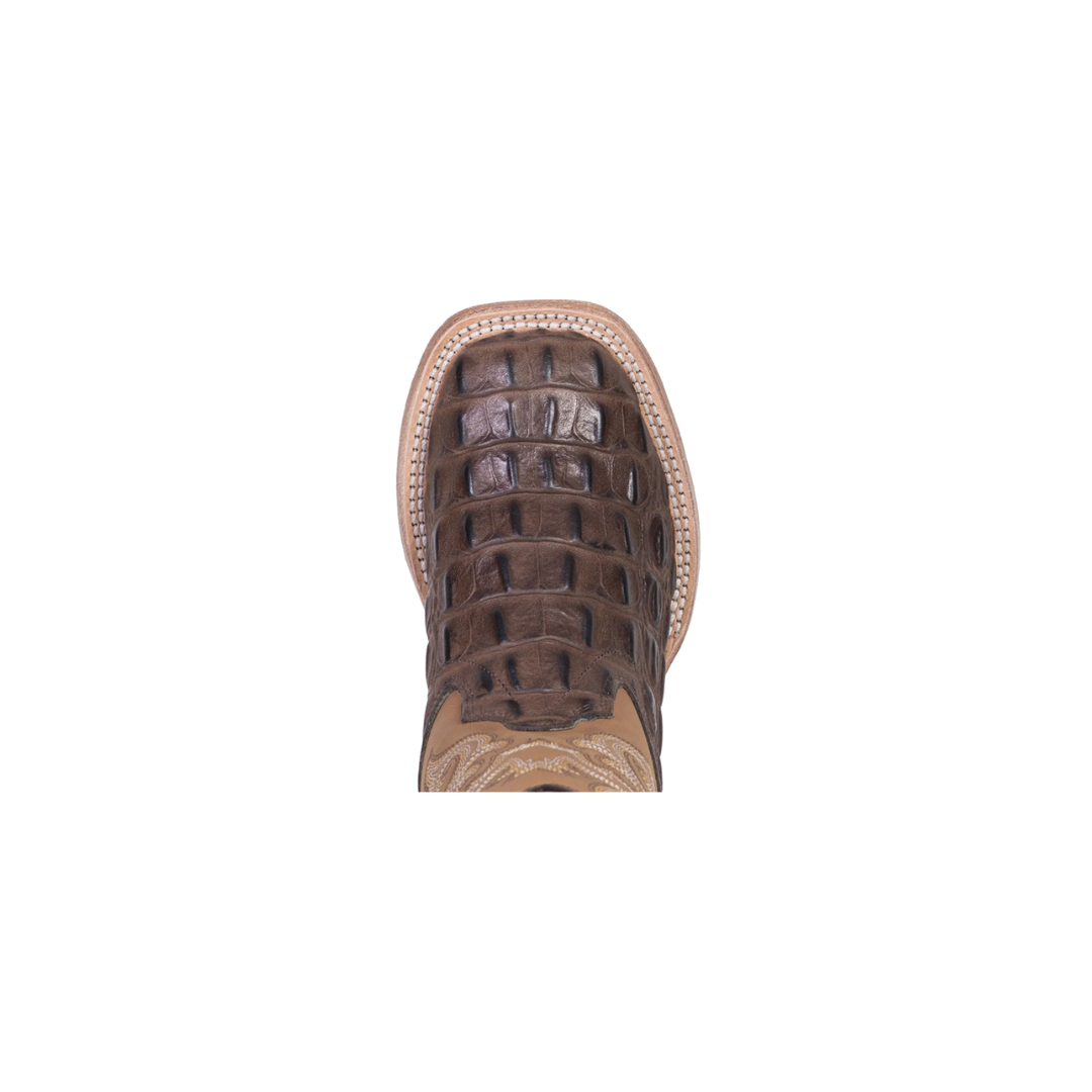 Old West Boots Youth Boy's Square Toe Western Brown Boots
