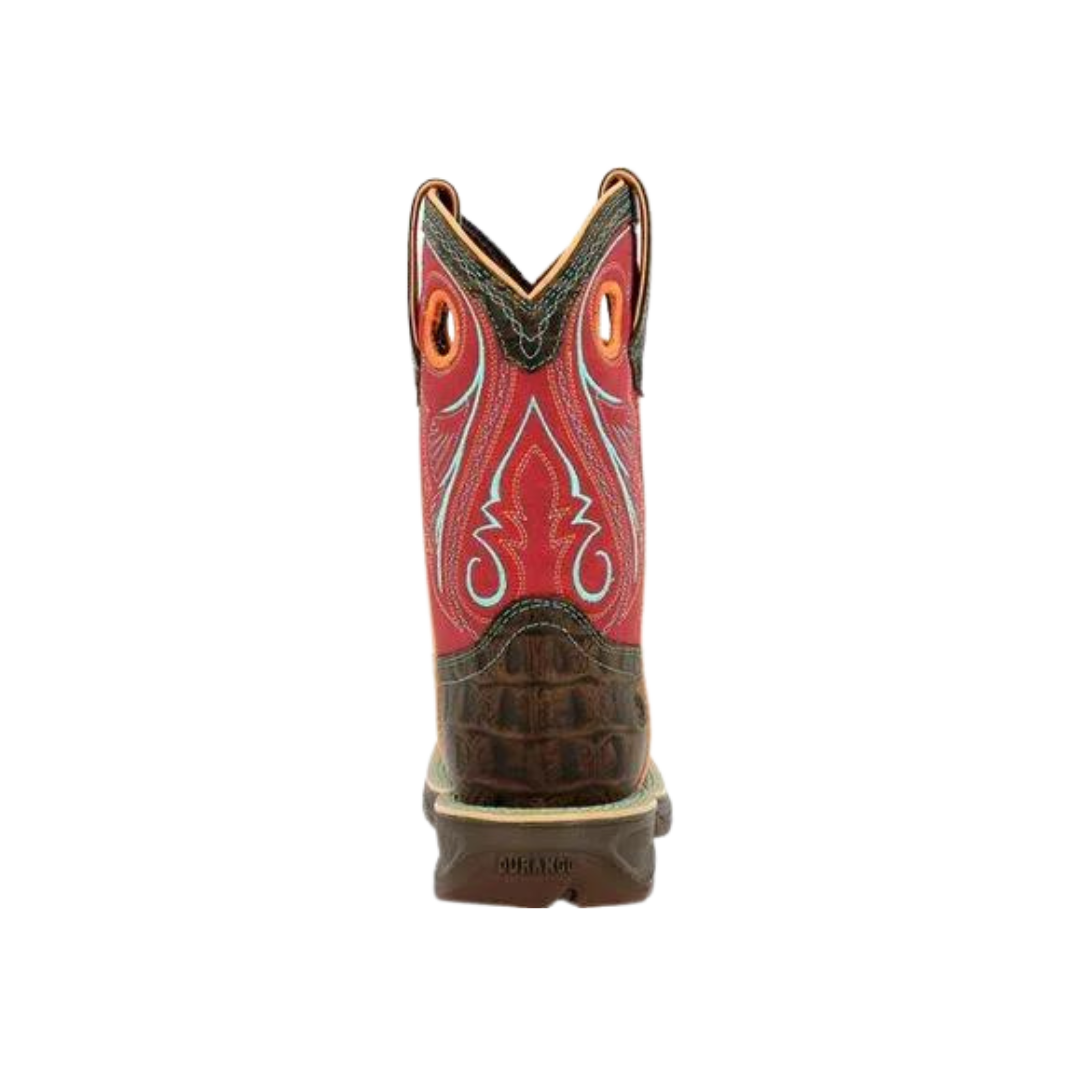 Durango Toddler Boy's Gator Emboss Western Brown Boots