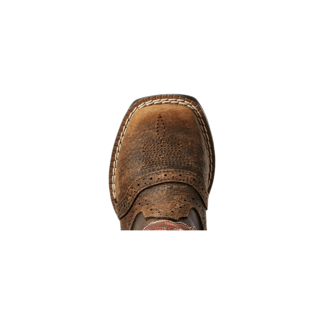 Ariat Toddler Boy's Lil' Stompers Roughstock Brown Boots