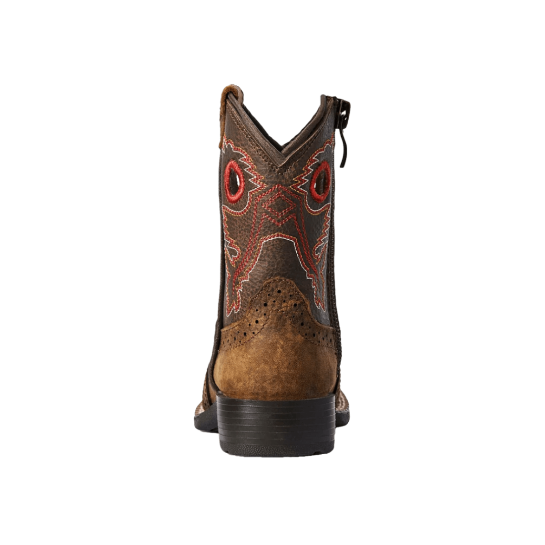 Ariat Toddler Boy's Lil' Stompers Roughstock Brown Boots