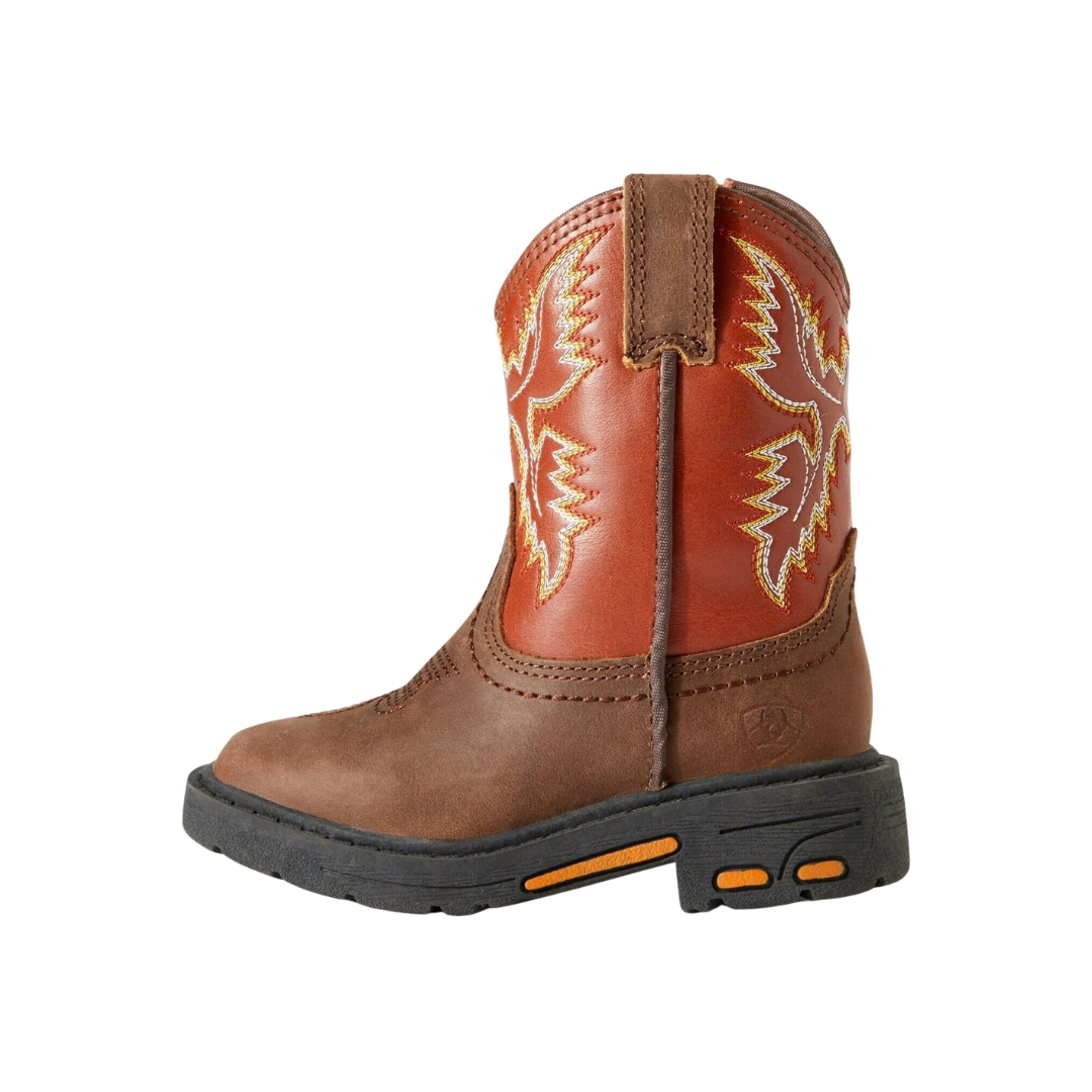 Ariat Toddler Boy's Lil' Stompers Brown Boots