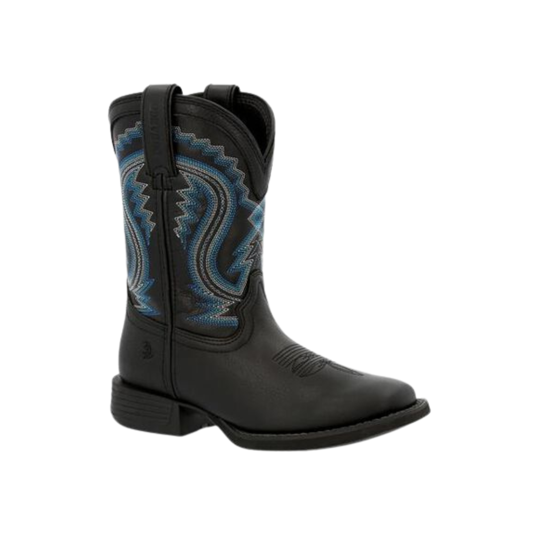 Durango Youth Unisex Onyx Western Black Boots