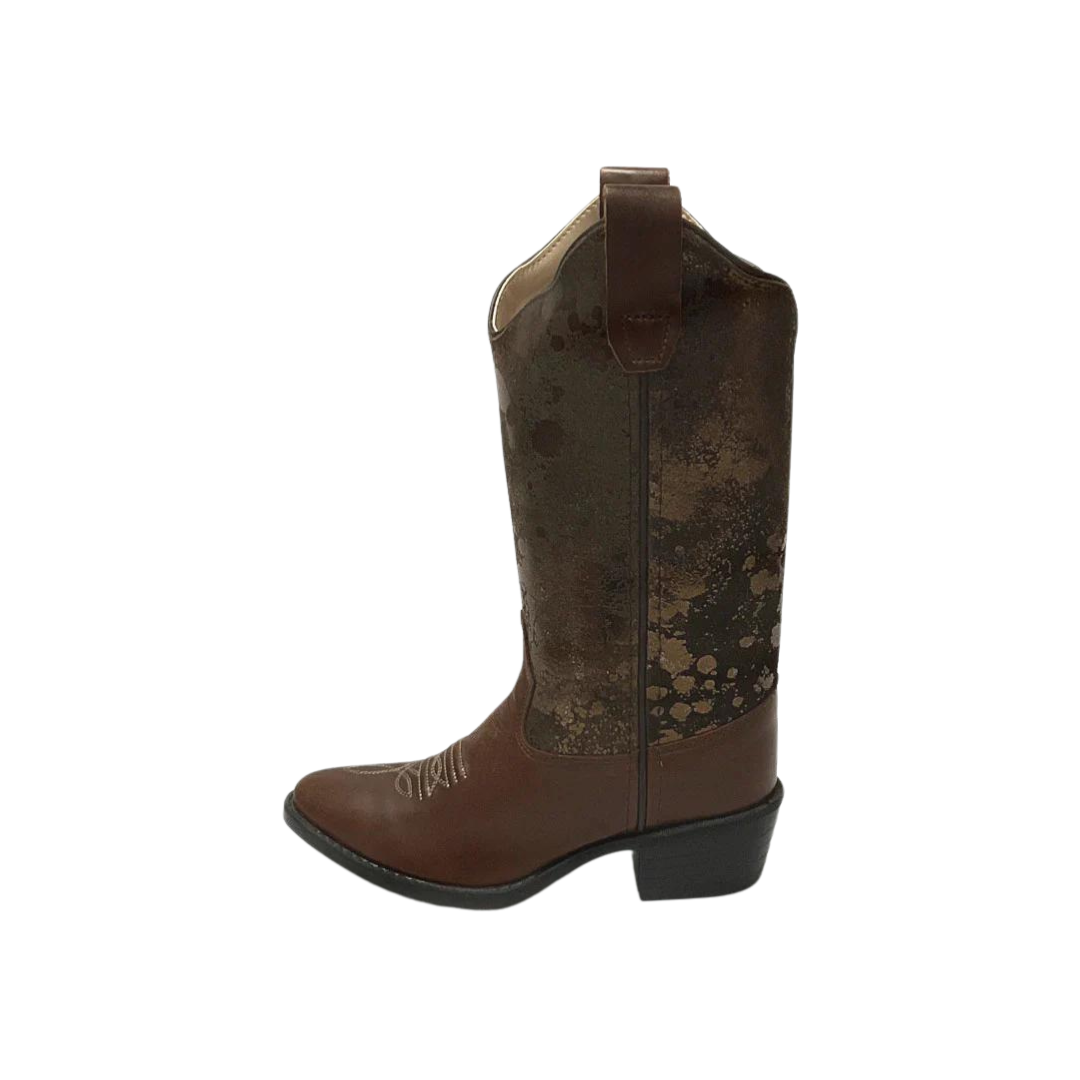 Old West Youth Boy's Western Brown Boots