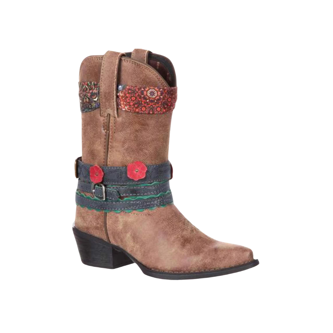 Durango Youth Girl's Lil Snip Toe Brown Boots
