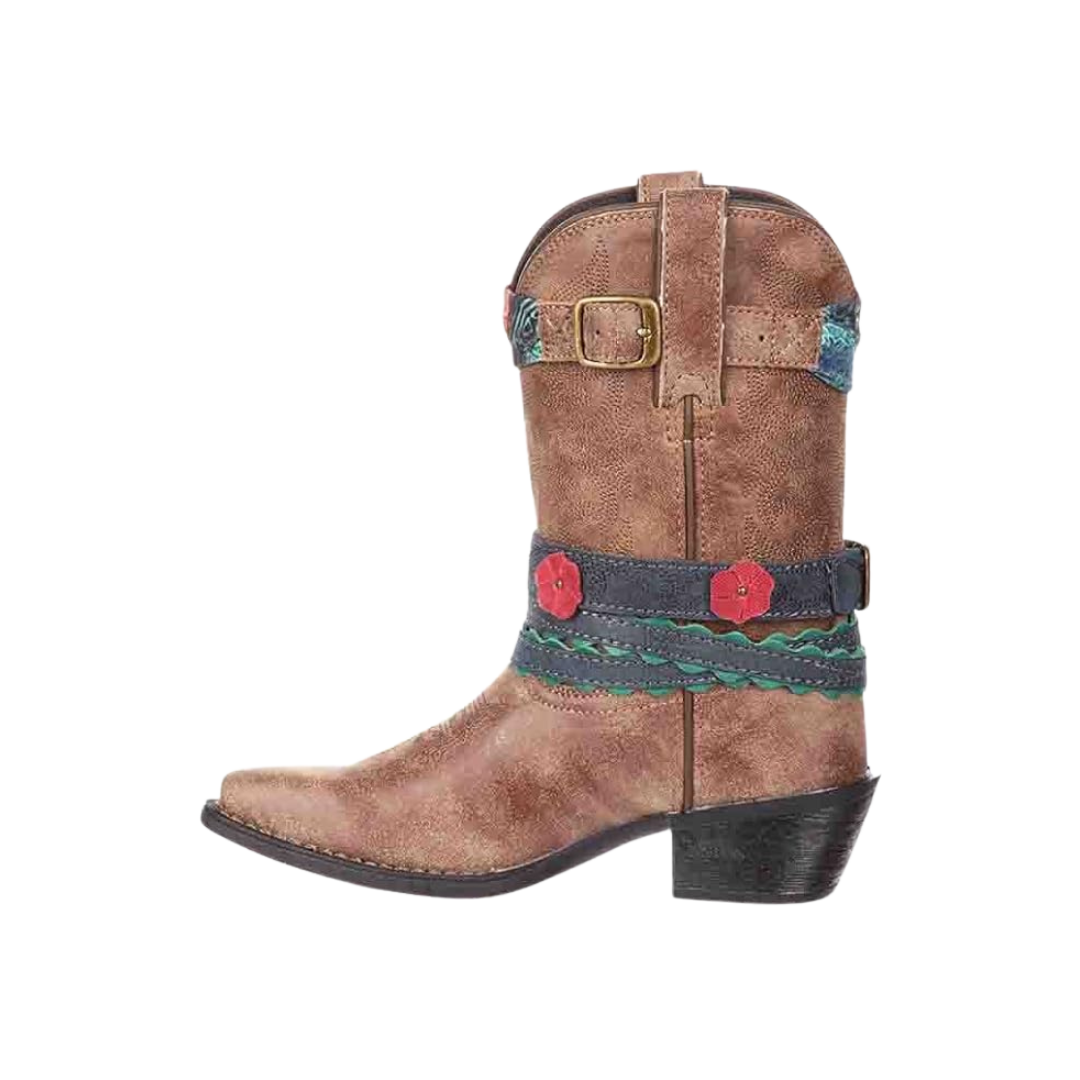 Durango Youth Girl's Lil Snip Toe Brown Boots