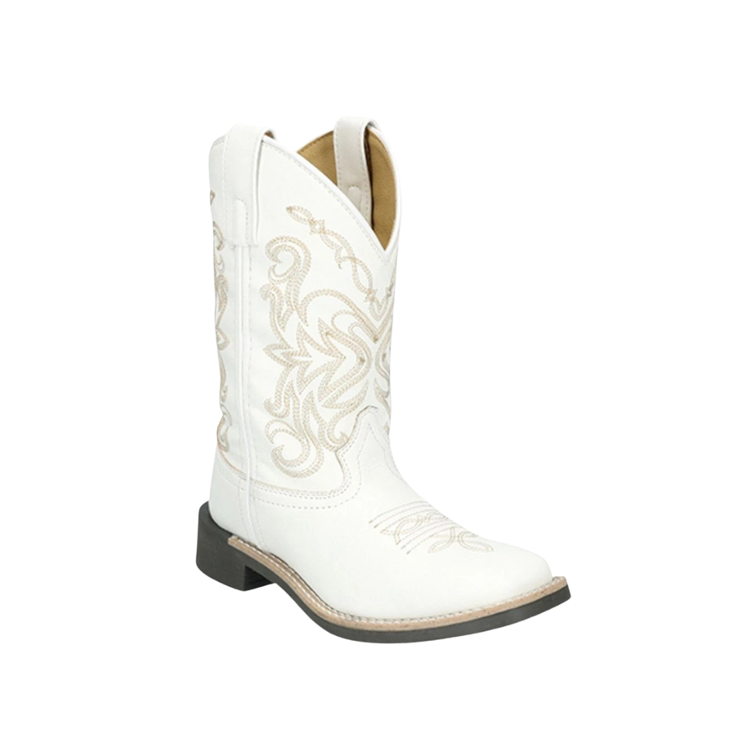 Smoky Mountain Toddler Girl's Western Bonnie White Boots