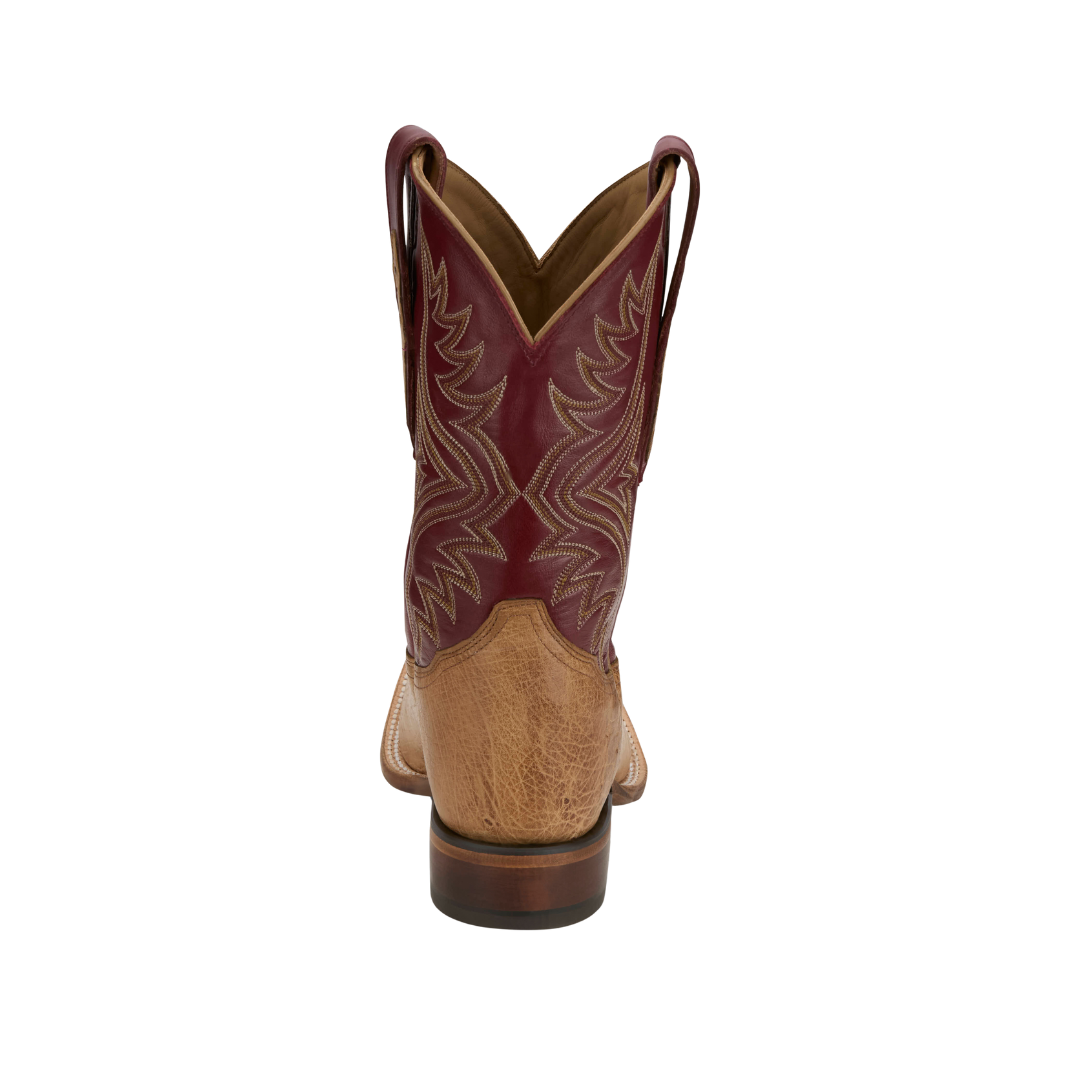 Tony Lama Men's Umber Smooth Ostrich Brown Boots