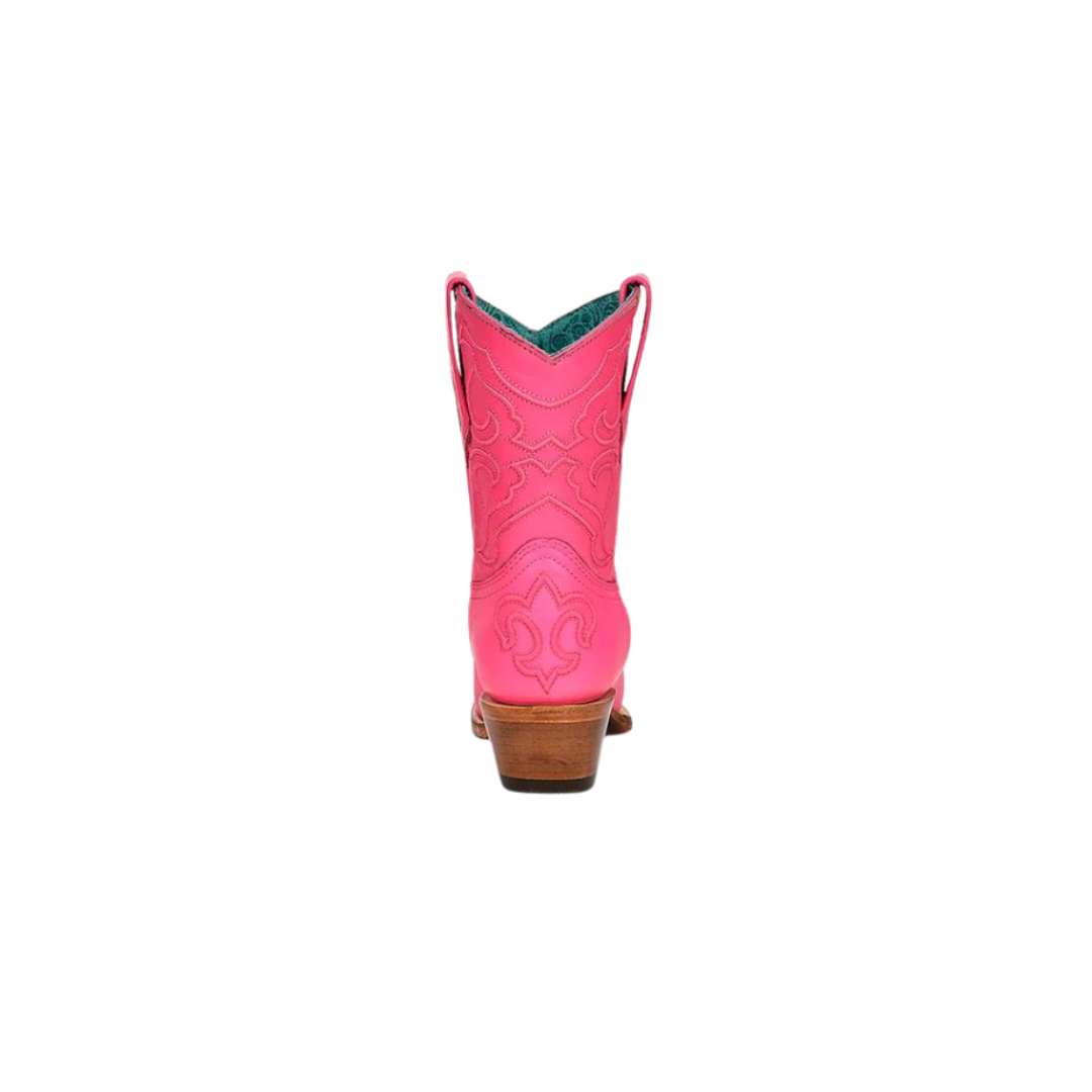 Corral Women's Shark Print Square Toe Pink Boots
