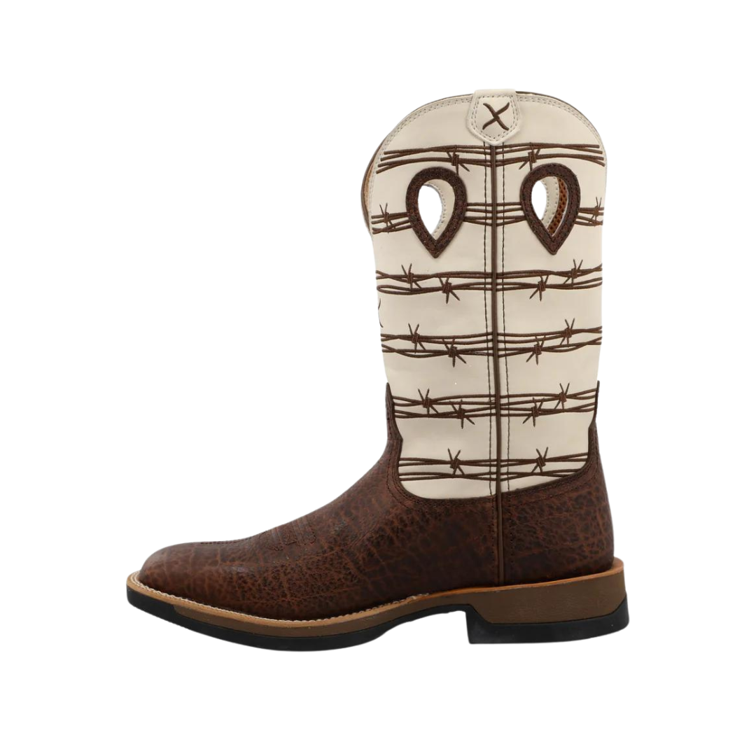 Twisted X Men's Elephant Print Bone Brown Boots