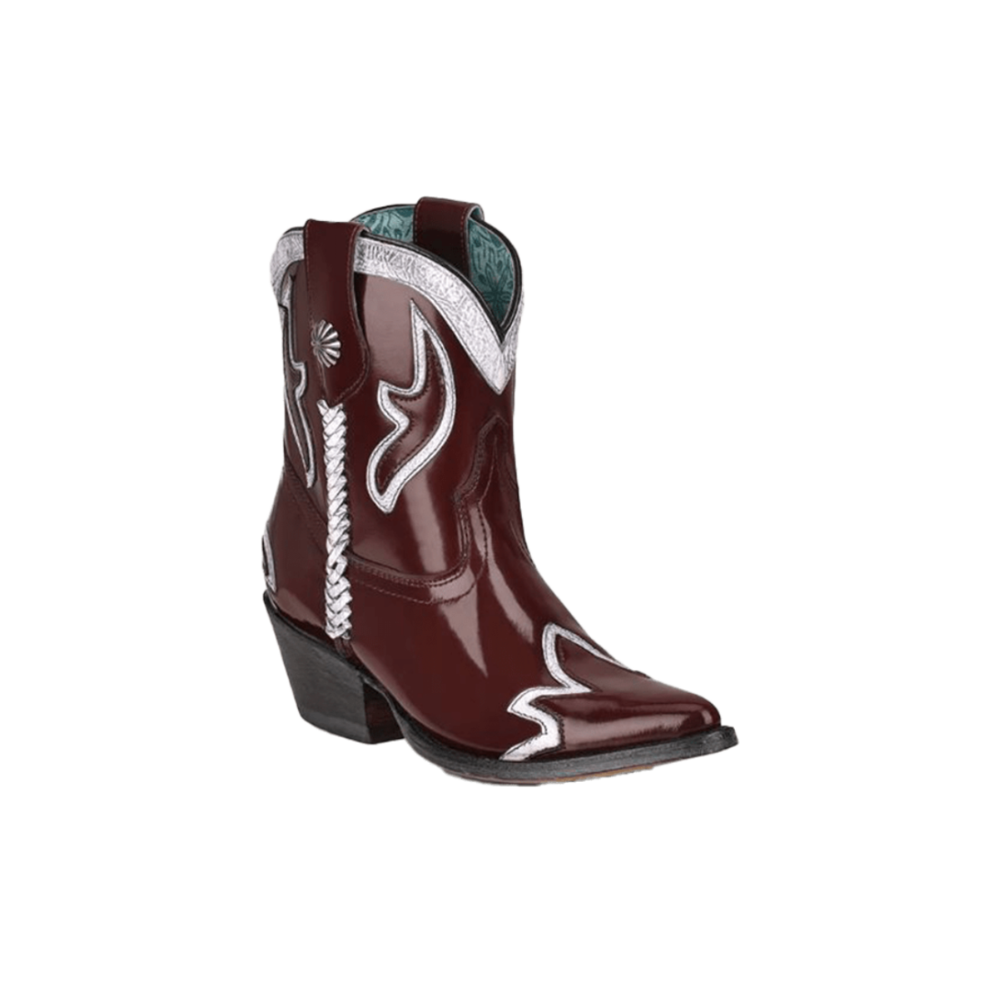 Corral Women's Burgundy Embroidery Western Booties