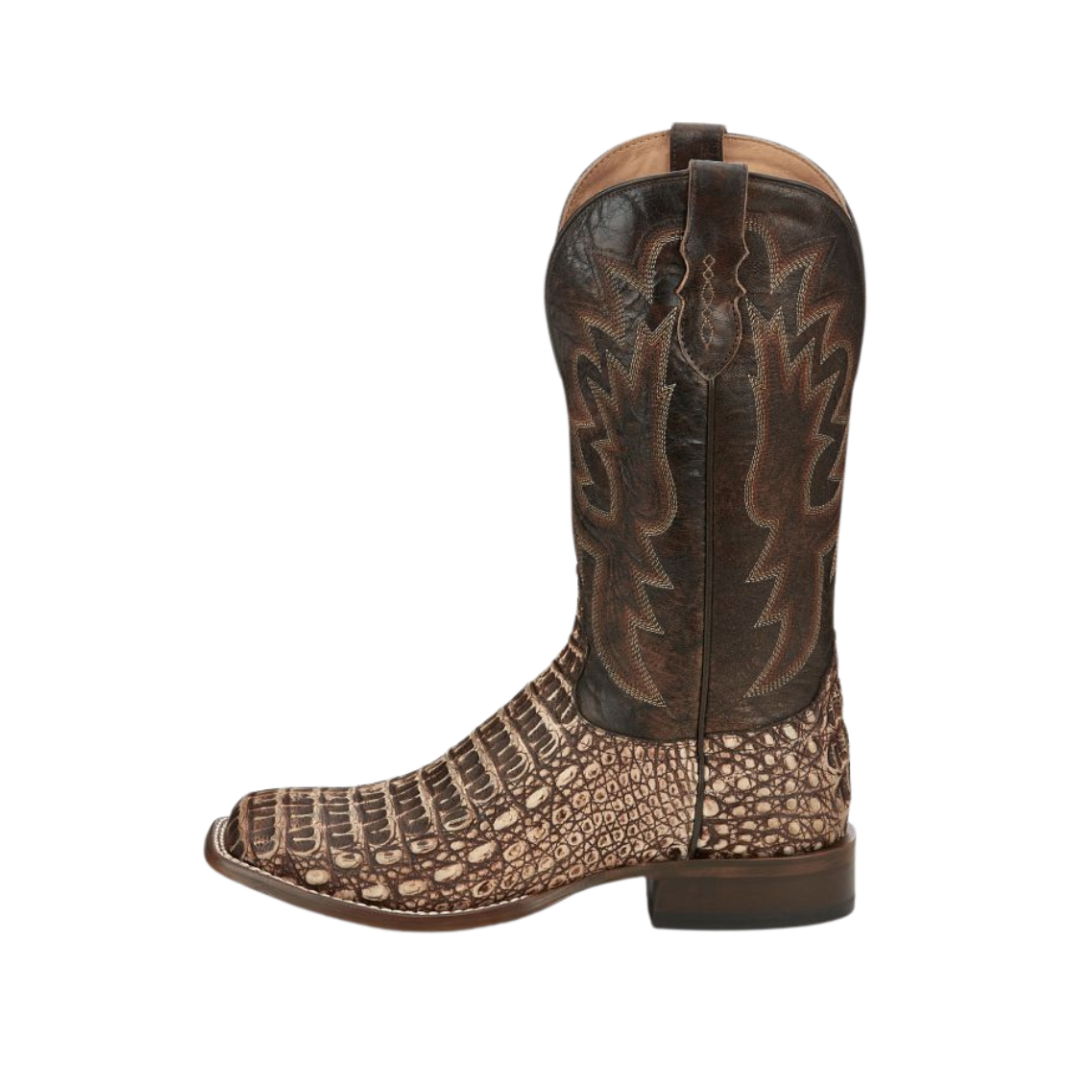 Tony Lama Men's Mitcham Hornback Caiman Peanut Boots