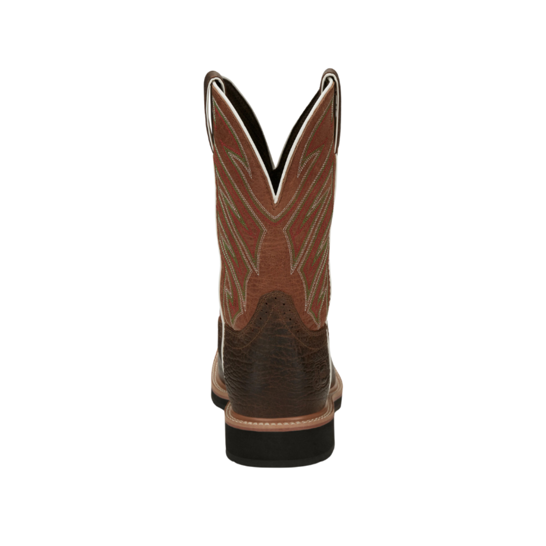 Justin Men's Dark Chestnut Electrican Work Boots