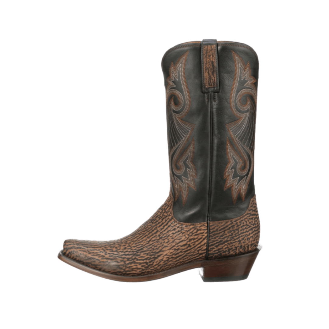 Lucchese Men s Mingus Exotic Shark Western Boots Quality Boots