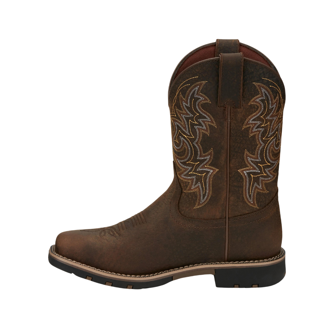 Justin Men's George Strait Fireman Brown Boots