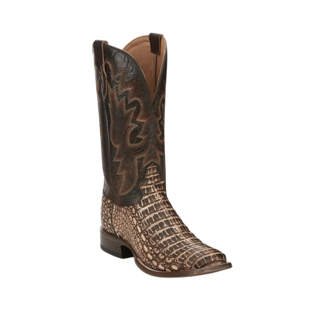 Tony Lama Men's Mitcham Hornback Caiman Peanut Boots