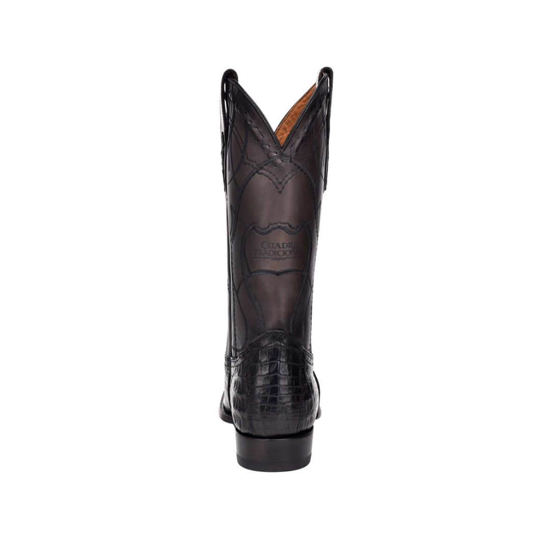 Cuadra Men's Black Caiman Laser Boots