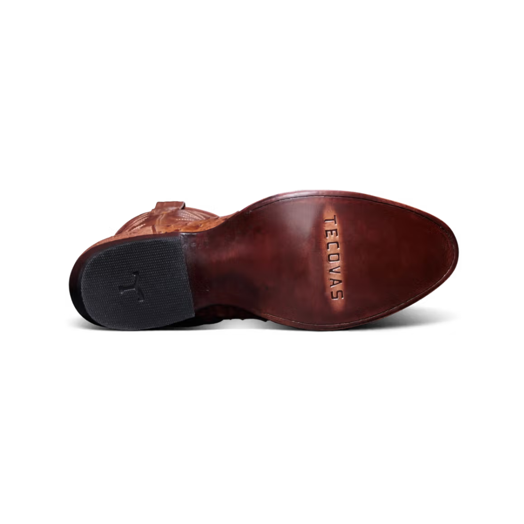 Tecovas Men's Wyatt Russet Ostrich Boots