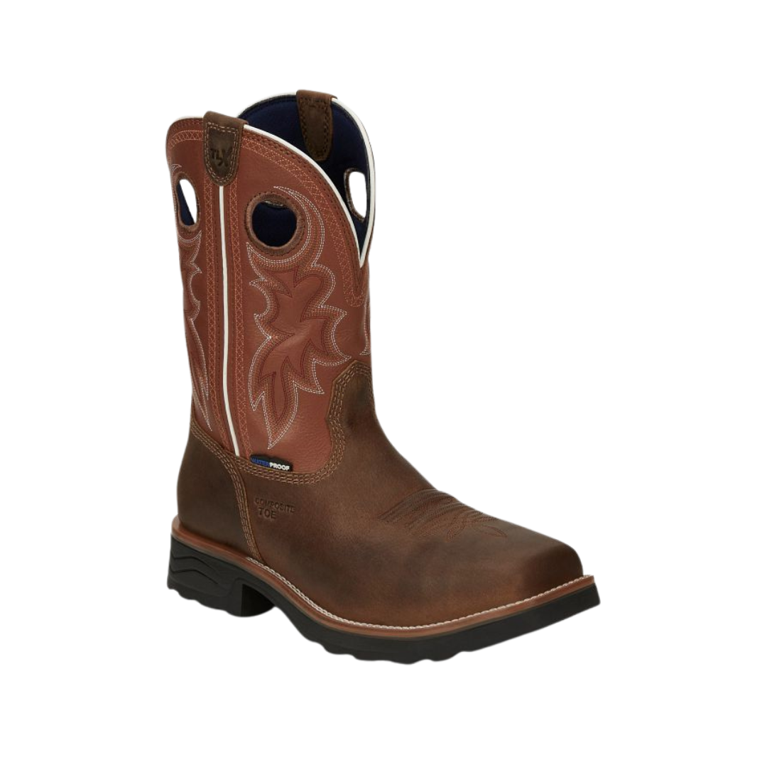 Tony Lama Men's Fireball Composite Toe Work Tan Boots