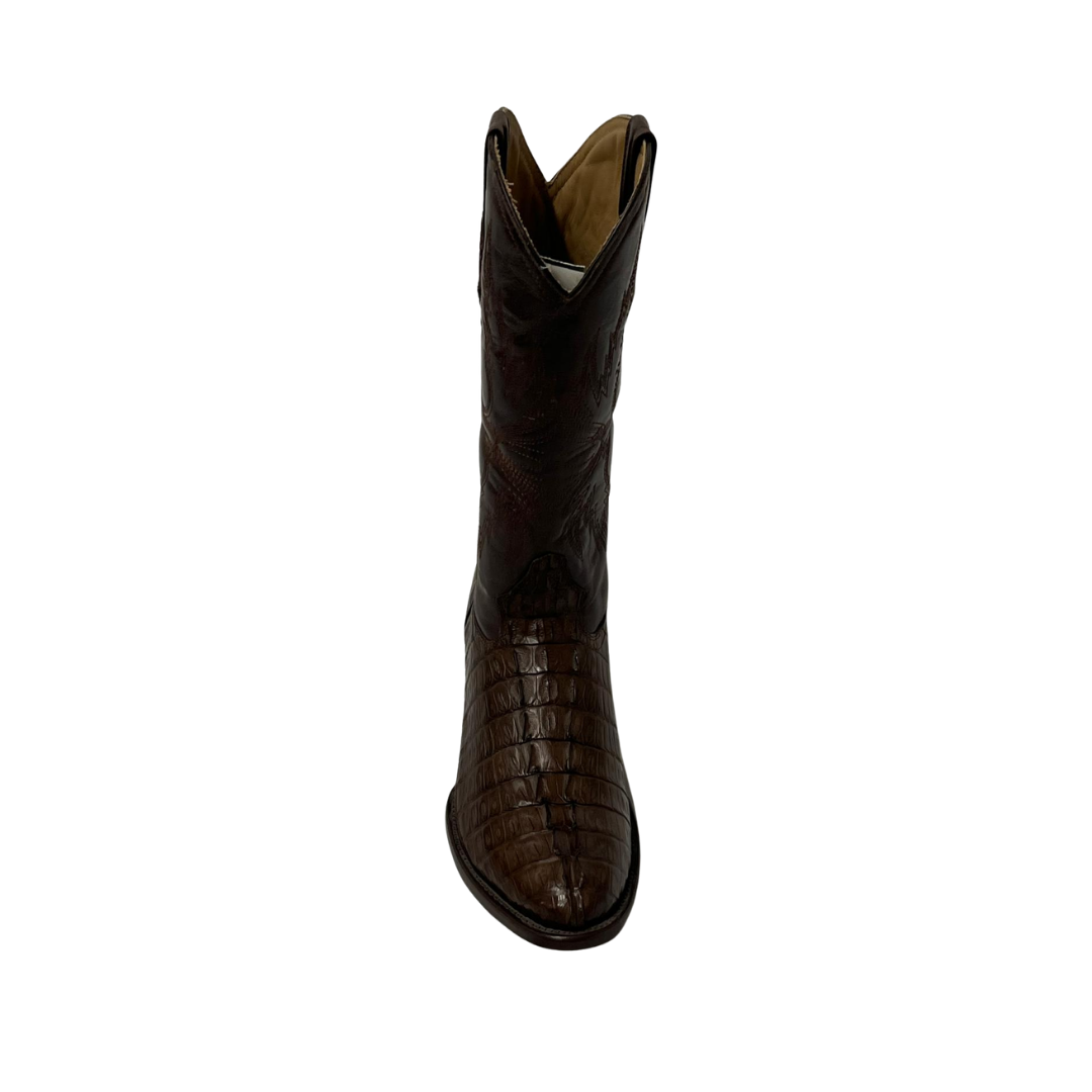 Pecos Bill Men's Caiman Round Toe Brown Boots