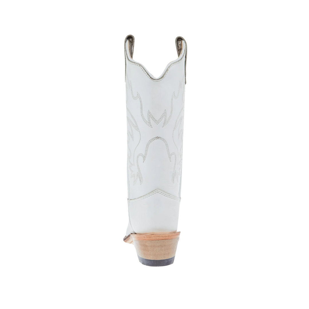 Old West Youth Girl's Fashion White Boots