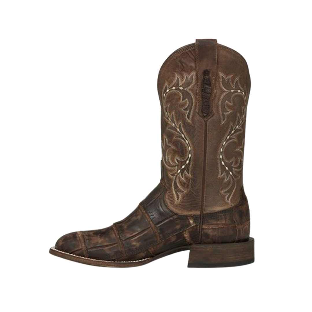 Lucchese Men’s Malcolm Giant Gator Chocolate Brown Boots