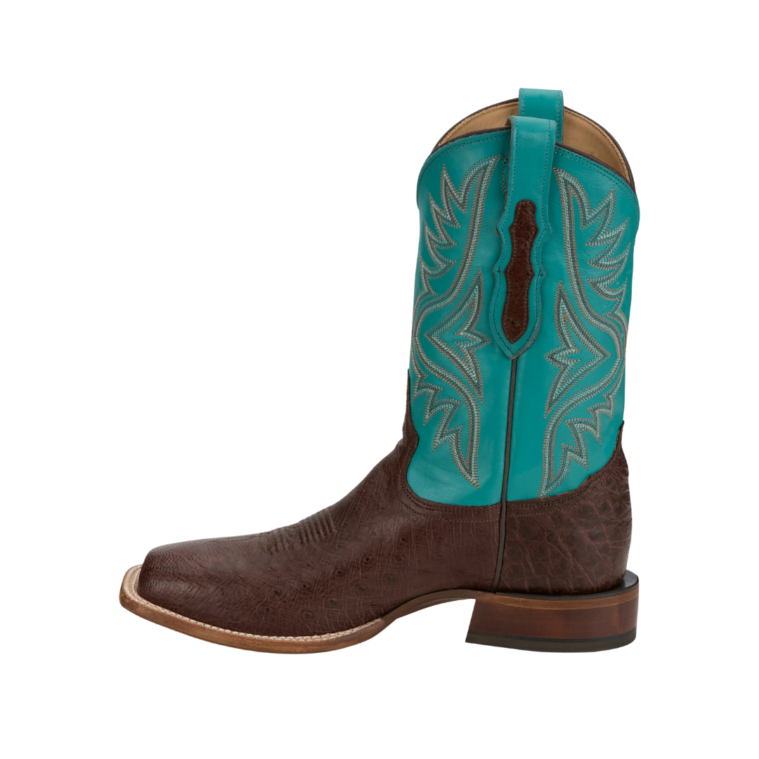 Tony Lama Men's Kango Smooth Ostrich Brown Boots