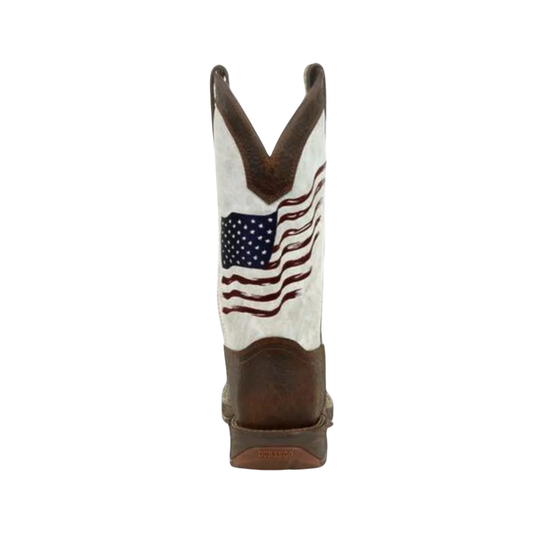 Rocky Boot Rebel Durango Men's Distressed Flag Embroidery Boot